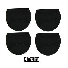4 Pairs Invisible Silicone Non-slip Open Toes Socks Women's Stockings