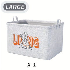 Large Clothes Storage Bin Foldable Organizer Bag with Handle