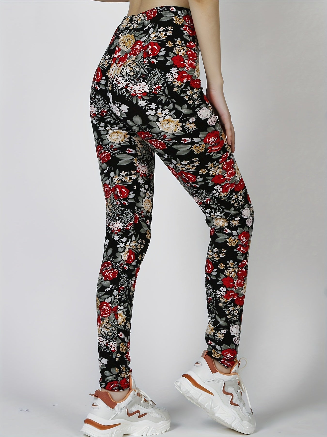Women's Flower High Waist Leggings