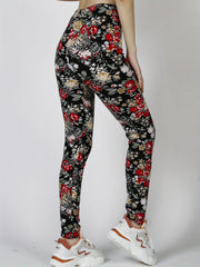 Women's Flower High Waist Leggings
