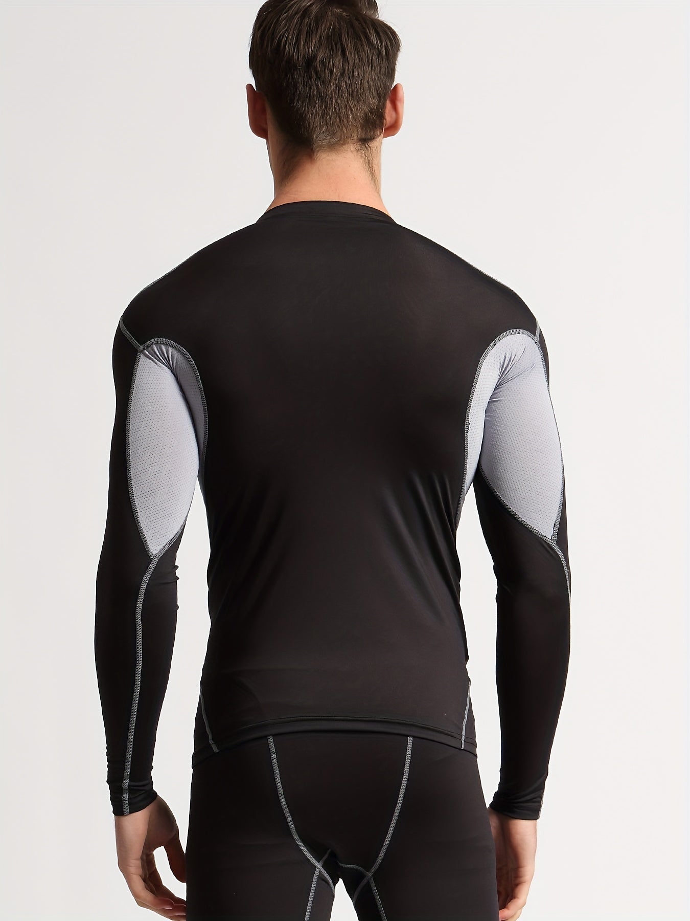 Men's Stylish Compression Shirt High Stretch Top For Outdoor Fitness