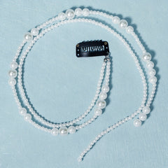 Faux Pearl Beaded Tassel Hair Clip Headpiece