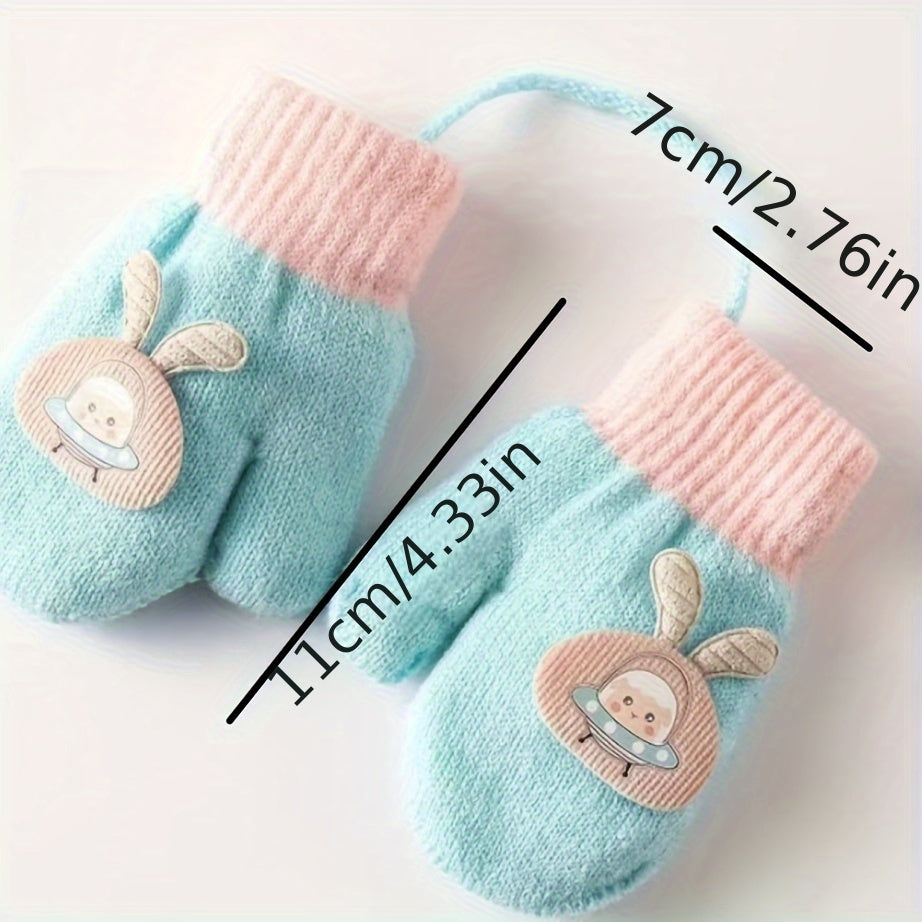 Kids Winter Knitted Gloves Warm Baby Gloves