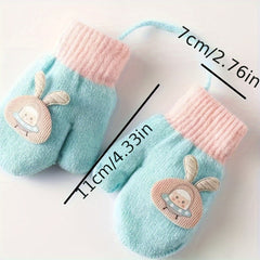 Kids Winter Knitted Gloves Warm Baby Gloves