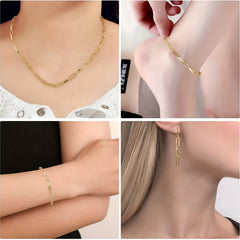 6ft Stainless Steel Chain Jewelry Making DIY Necklace Earrings Bracelets