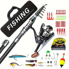 8.3m Telescopic Fishing Rod and 5.2:1 High Speed Reel Combo Set