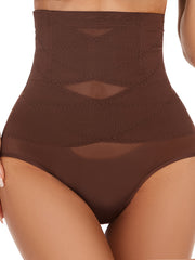Sporty Plus Size Seamless Mesh High Waist Tummy Control Butt Lifting Shapewear
