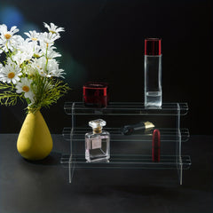 Acrylic Transparent Doll Toy Ladder Display Stand