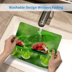 Ladybug Rectangular Mouse Pad 20x24cm for Home Office Games