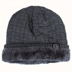 Winter Slouchy Hat Beanie Men Women Velvet Lining Thermal Outdoor
