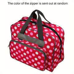 Sewing Machine Storage Bag Red Polka Dot Tote Bag