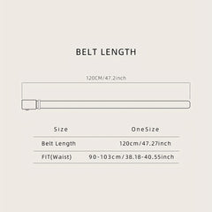 Men's Automatic Buckle PU Belt Embossed Belt