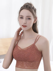 Lace Multi-Strap Vest Bra Breathable High Stretch No Steel Ring