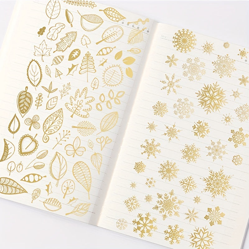 Hot Stamping Snowflake Starry Sky DIY Decoration Sticker