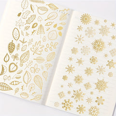 Hot Stamping Snowflake Starry Sky DIY Decoration Sticker