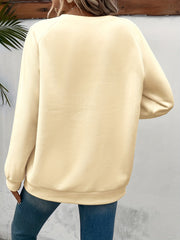 Dino Print Crew Neck Sweatshirt Women's S/F