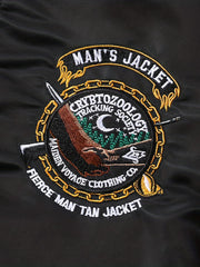 Men's Soft Shell Jacket Windproof with Bear Embroidery