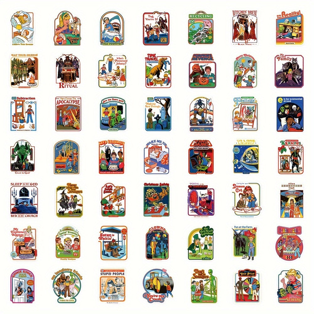 50pcs Literature and Art Book Piano Scrapbook Stickers