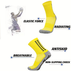 Breathable Non-slip Cotton Crew Socks for Sports