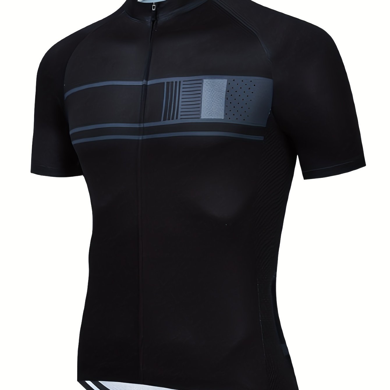 Men's Solid Cycling Jersey Long Sleeve Active Shirt
