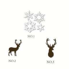 Christmas Snowflakes Squirrels Metal Cutting Dies