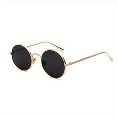Men's Round Frame Sunglasses UV400 Hip Hop Sunglasses