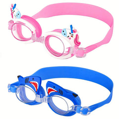 Kids Swim Goggles Anti Fog Leak Proof Glasses Waterproof Age 3-14