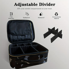 Bat Pattern Makeup Organizer Bag for Women