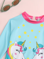 Toddler Girls Unicorn One Piece Swimsuit
