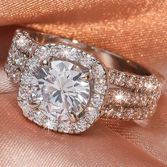 Zircon Women's Wedding Engagement Ring