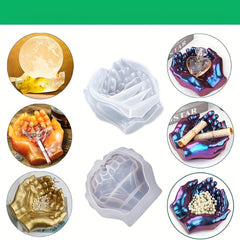 Hand Shaped Epoxy Resin Tray Mold for DIY Crafts & Jewelry Storage