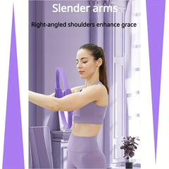 Yoga Pilates Stretching Ring Fitness Circle With Handle Arm Training