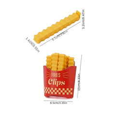 12pcs French Fries Sealing Clips Fresh Keeping Snack Clips