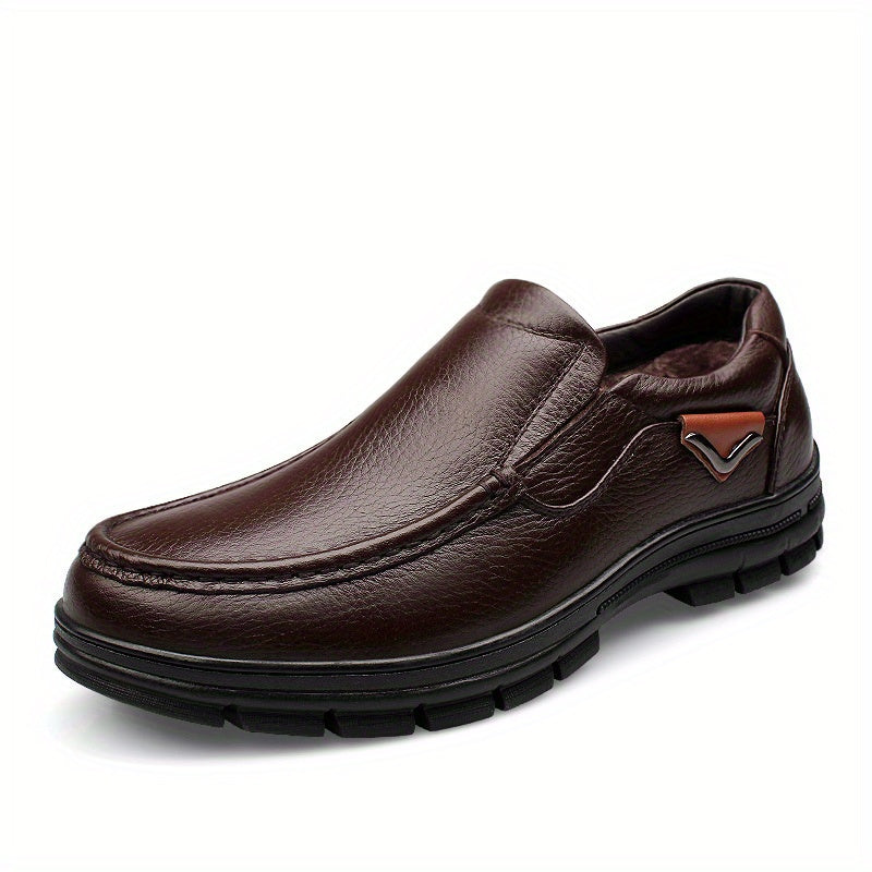 Men's Plush Slip On Sneakers Outdoor Shoes for Hiking