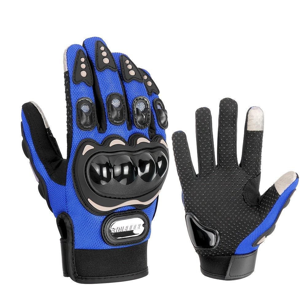 Breathable Finger Protection Touch Screen Racing Motorcycle Gloves