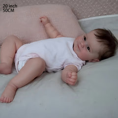 Realistic Newborn Baby Doll Soft Vinyl Rebirth Doll Pink Outfit Safe for Kids 3