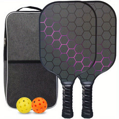 Fiberglass Pickleball Paddles Set With Ball For Outdoor Sports