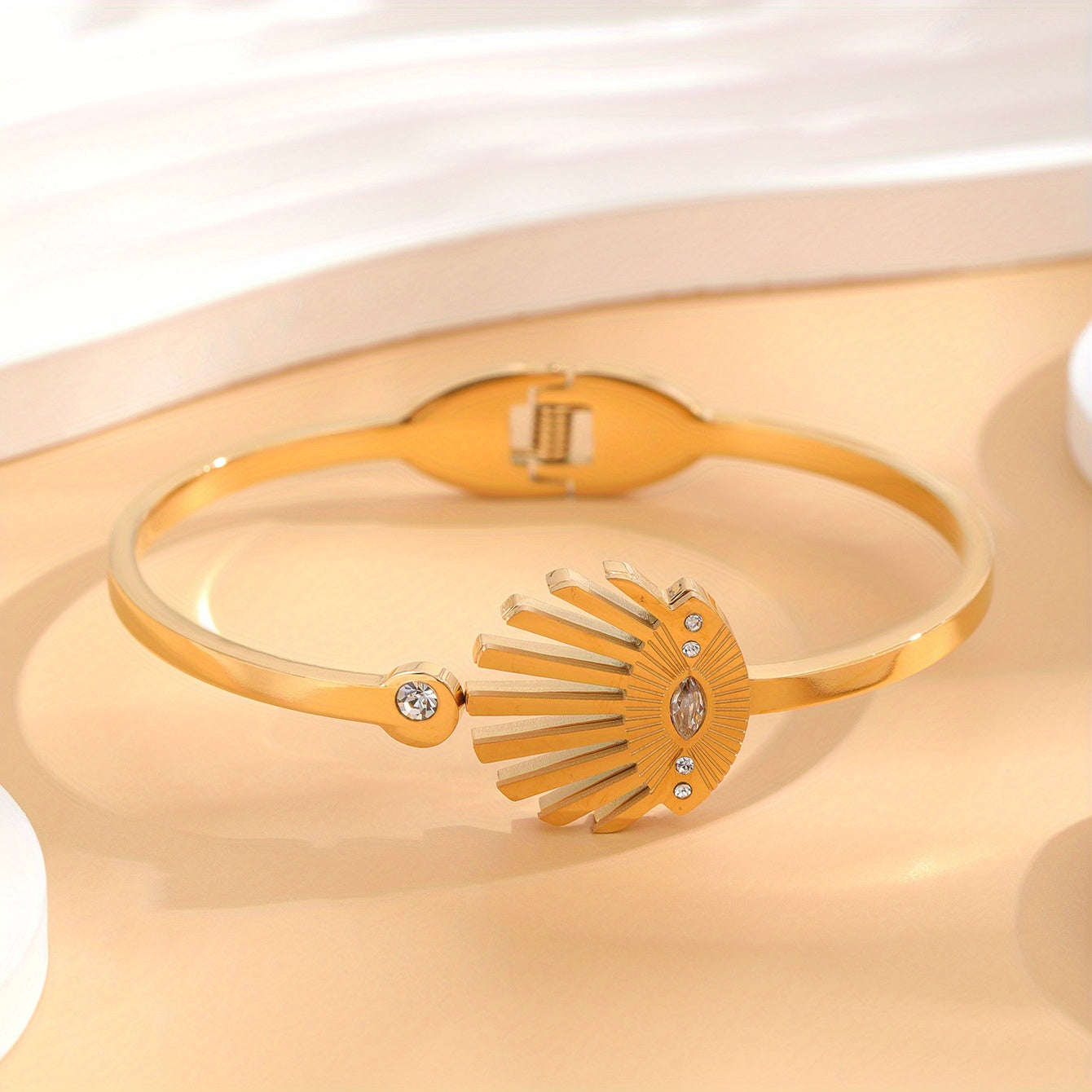 Stylish Rhinestone Eye Pattern Bracelet for Women and Girls
