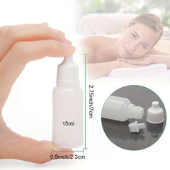 6pcs 15ml Empty Plastic Dropper Bottles for Home & Travel