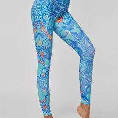 Floral Seamless Slimming Leggings High Stretch Sports Yoga Pants