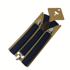 Men's Boy's Women's Suspenders 2 Jacquard Elastic Adjustable Y Back