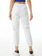 Ankle Length Harem Banded Slimming Pants Elastic Waist Female Trousers