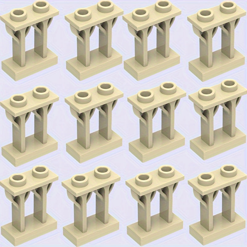 Farm Building Block Set with Columns, Fence