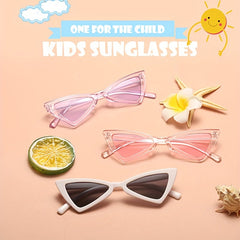 Y2K Triangle Frame Sunglasses Sun Protection for Girls