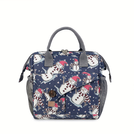 Animal Print Diaper Bag Durable Polyester for Moms on the Go