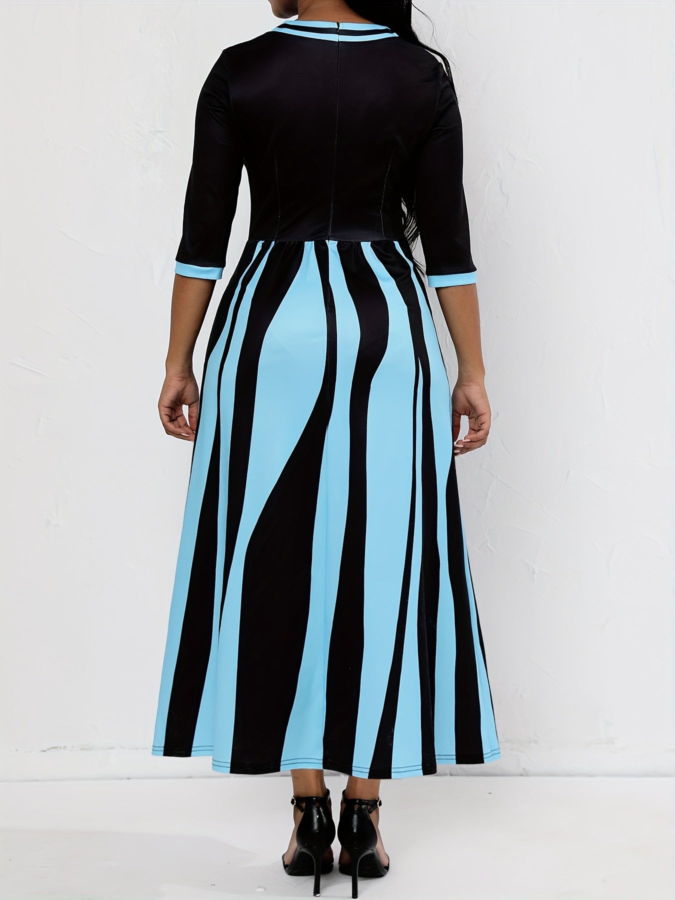 Tie Front Dress with Dual Pockets for Party