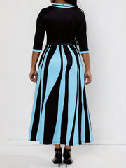 Tie Front Dress with Dual Pockets for Party