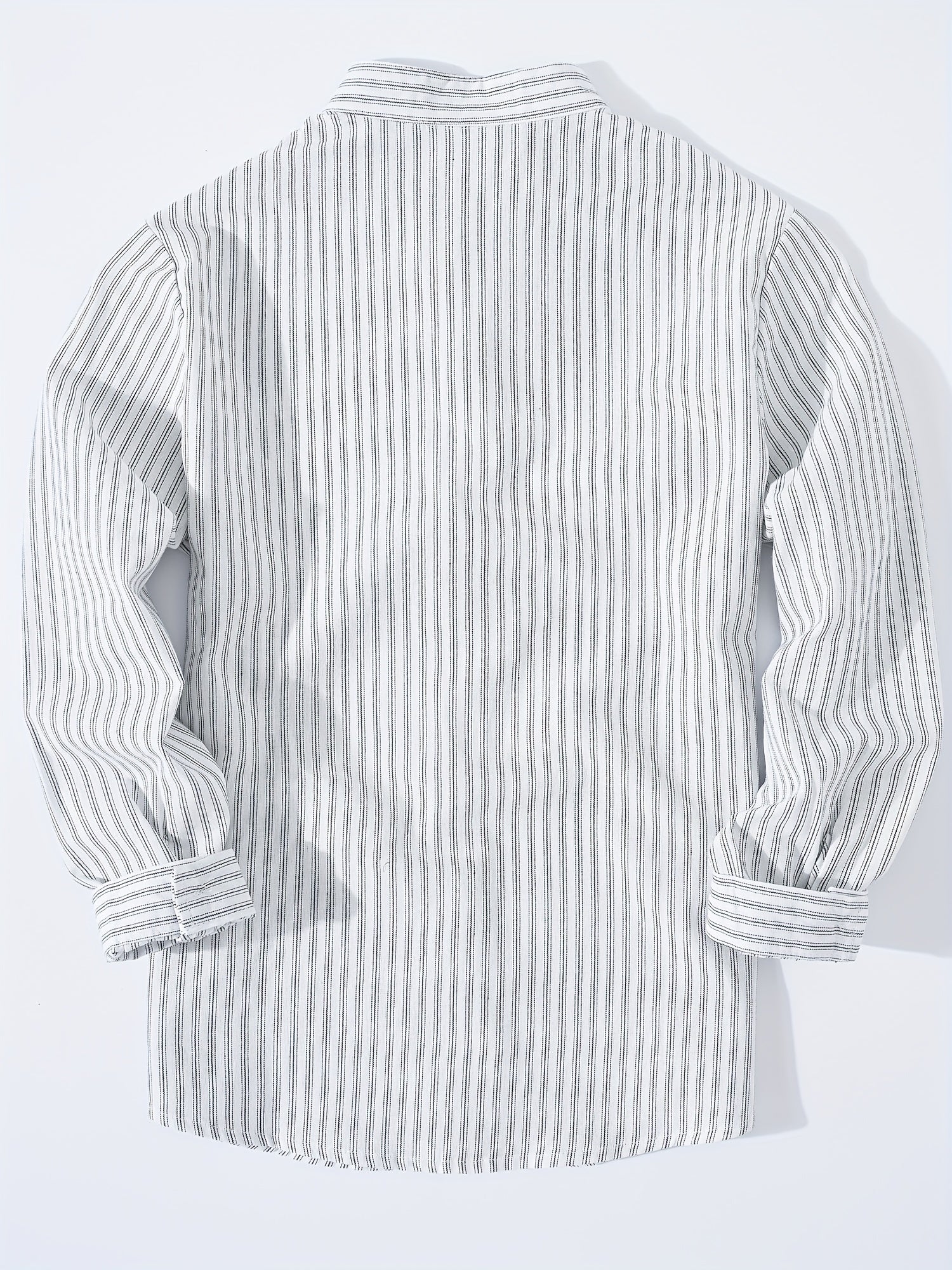 Boys Striped Casual Long Sleeve Lapel Shirt