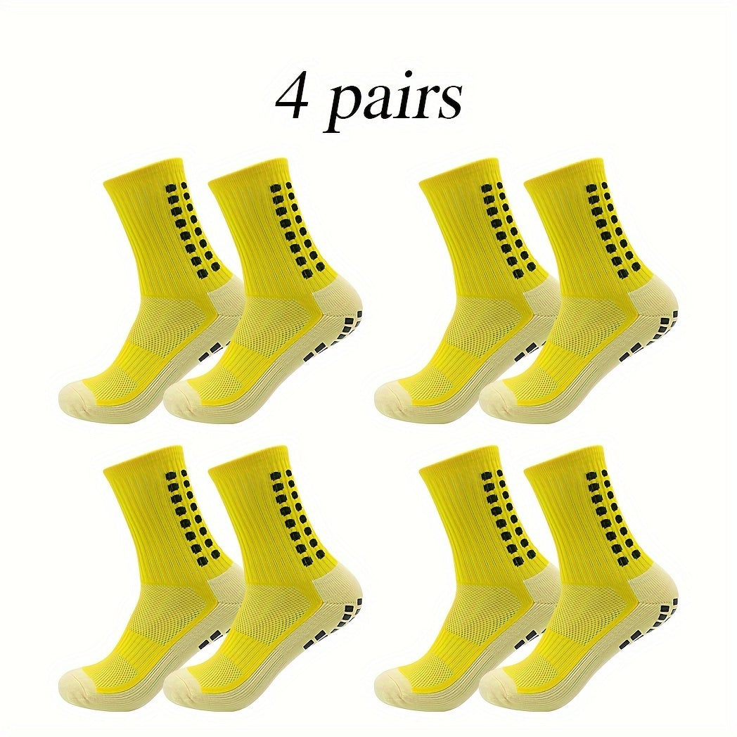 4 Pairs Breathable Athletic Socks For Men And Women