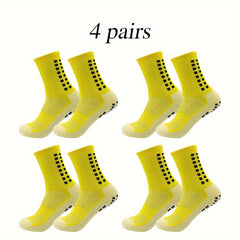4 Pairs Breathable Athletic Socks For Men And Women